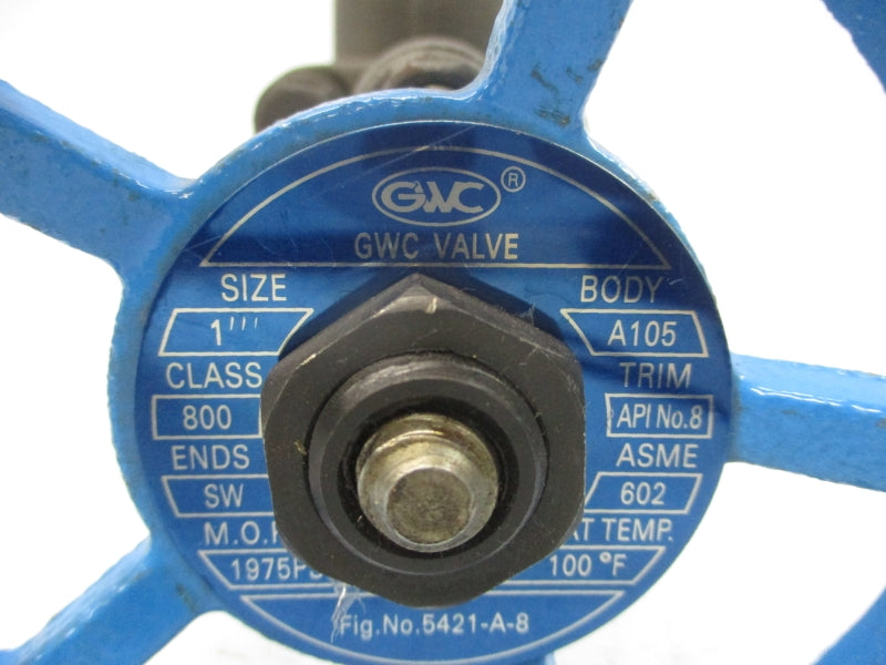 GWC VALVE 5421-A-8 1975PSI 1" NSNP
