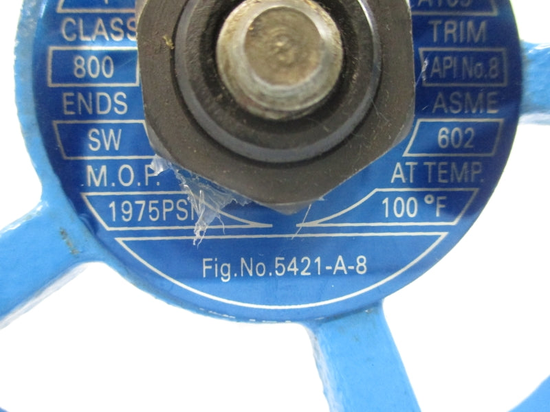 GWC VALVE 5421-A-8 1975PSI 1" NSNP