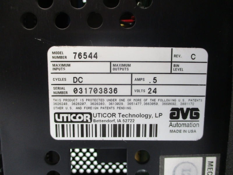 UTICOR TECHNOLOGY 76544 24VDC .5A REV. C NSNP