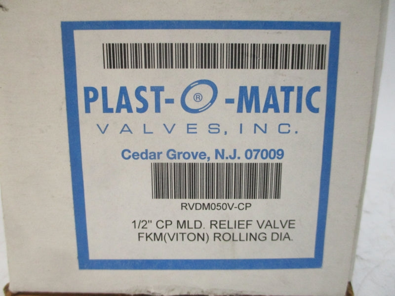 PLAST-O-MATIC VALVES RVDM050V-CP 1/2" NSMP