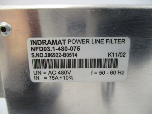INDRAMAT NFD03.1-480-075 480VAC 75A NSMP