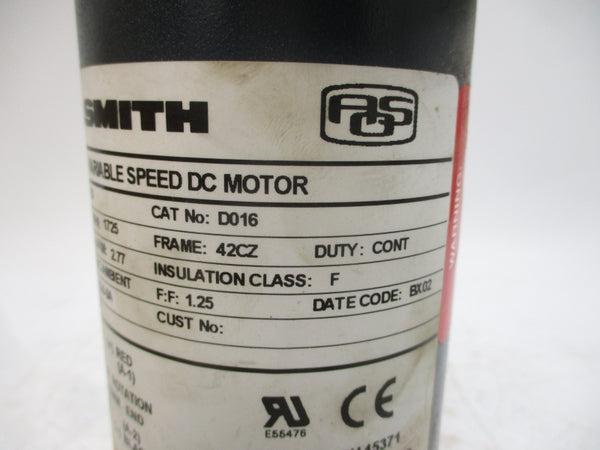 A.O. SMITH D016 22202100 90VDC 2.77A NSMP