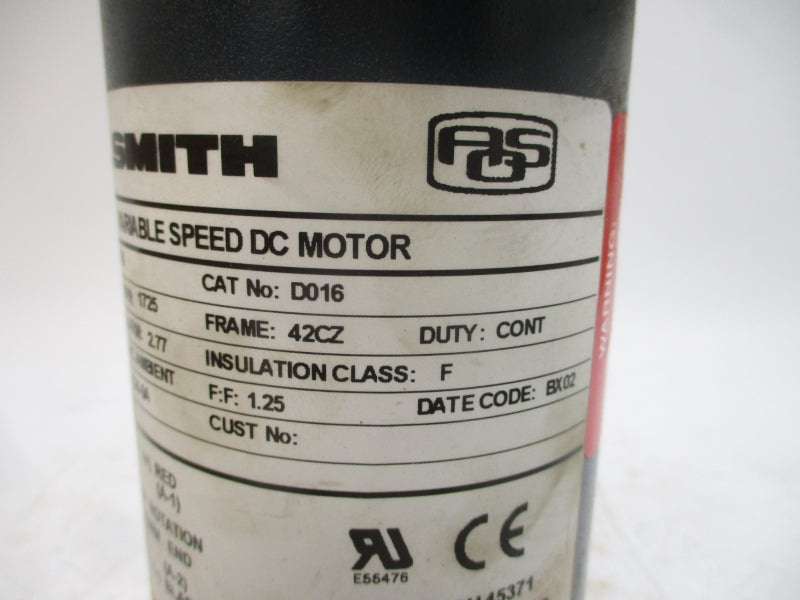 A.O. SMITH D016 22202100 90VDC 2.77A NSMP