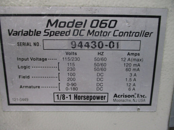 ACRISON 060SCR-DC 115/230V 12A UNMP