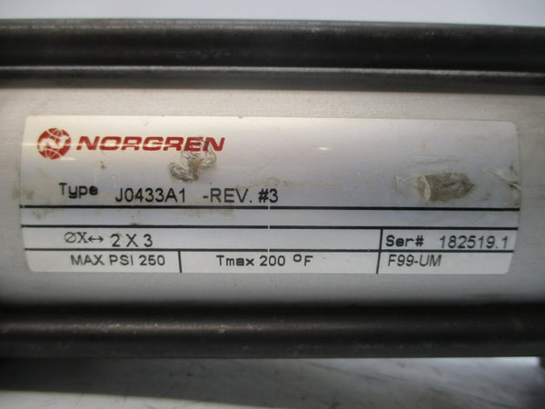 NORGREN J0433A1 REV. 3 250PSI 2X3 NSNP