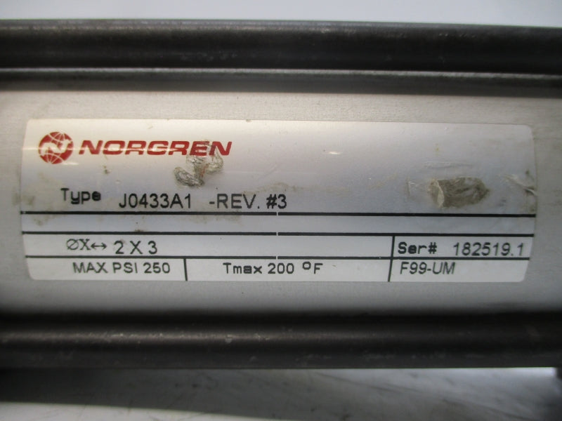 NORGREN J0433A1 REV. 3 250PSI 2X3 NSNP