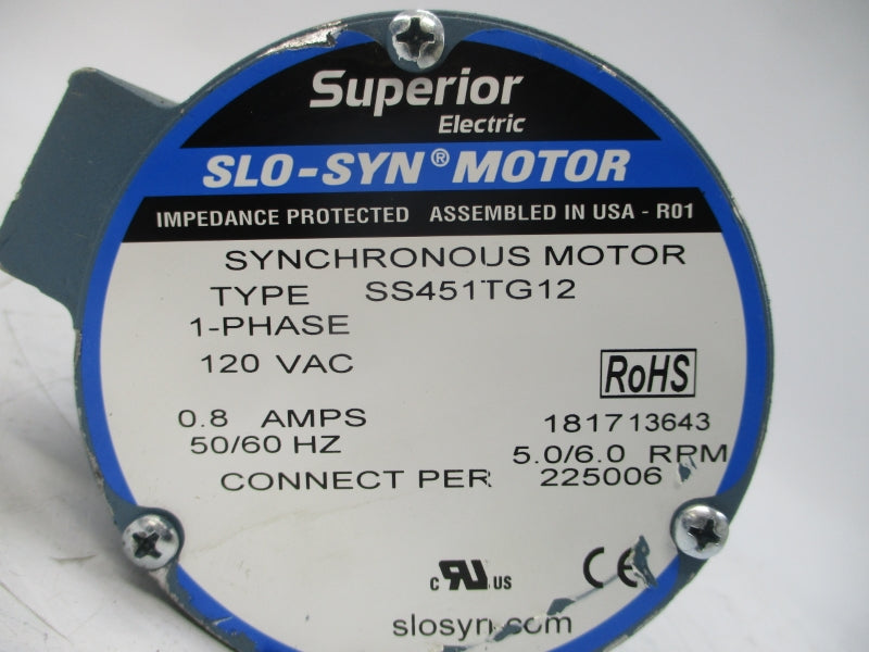 SUPERIOR ELECTRIC SS451TG12 120VAC 0.8A UNMP