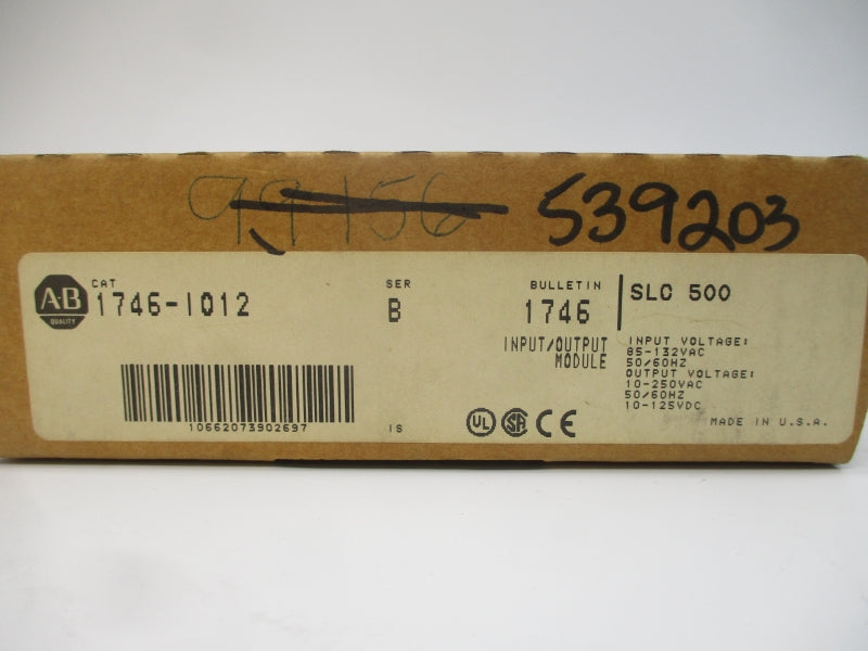 ALLEN BRADLEY 1746-IO12 SER. B 85-132VAC 22A NSMP