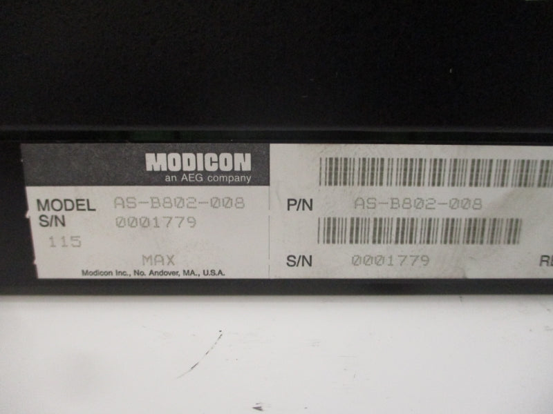 MODICON AS-B802-008 115VAC 6A NSNP