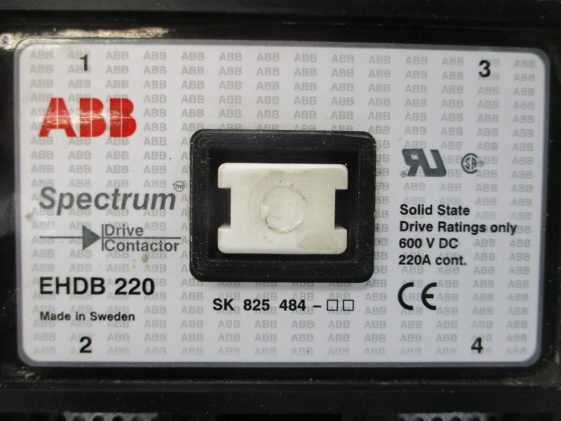 ABB EHDB220 SK825484-DE 110VDC 220A UNMP