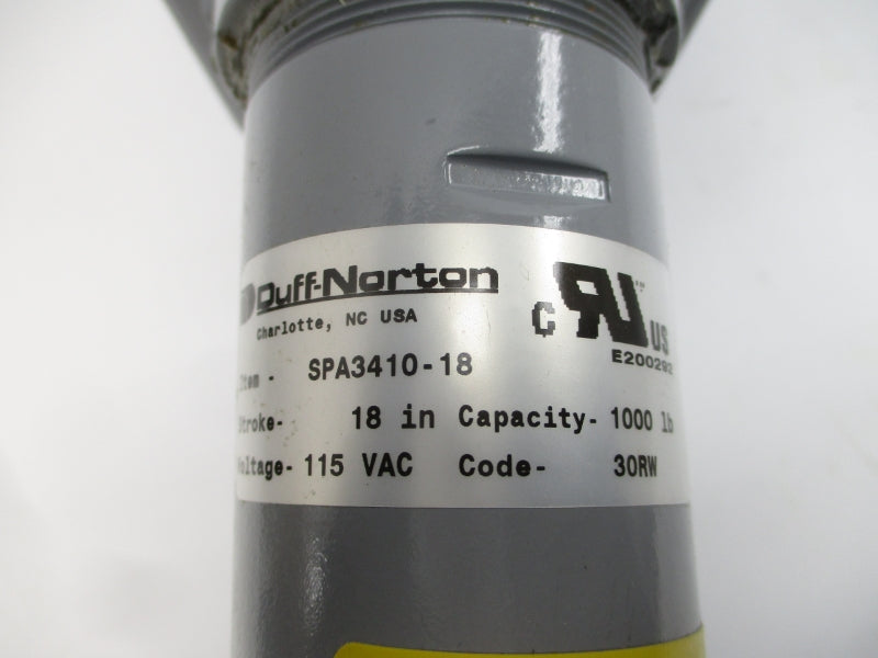 DUFF-NORTON D5OL2-6 SPA3410-18 115VAC 3.2A NSNP