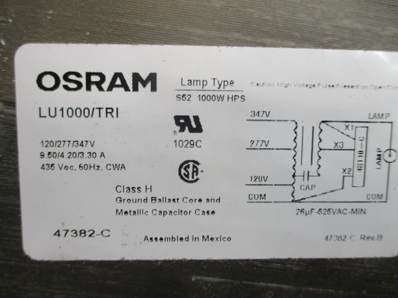 OSRAM LU1000/TRI 347V 9.50A NSMP