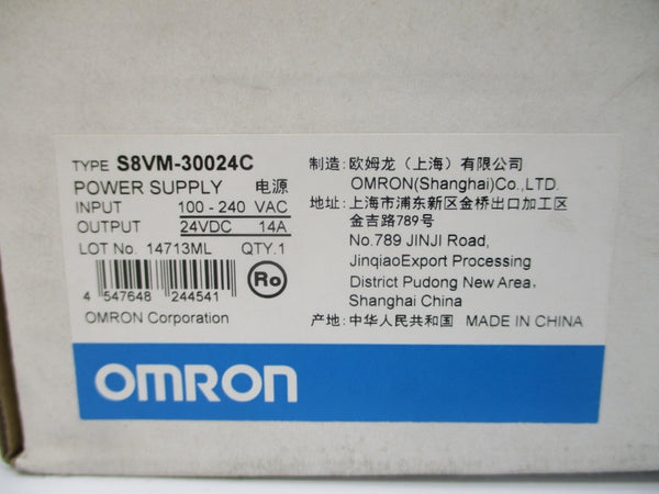 OMRON S8VM-30024C 100-240VAC 4.3A NSMP
