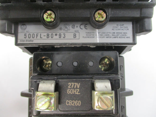 ALLEN BRADLEY 500FL-BOF93 SER. B 277V 30A (BR/WH) NSMP