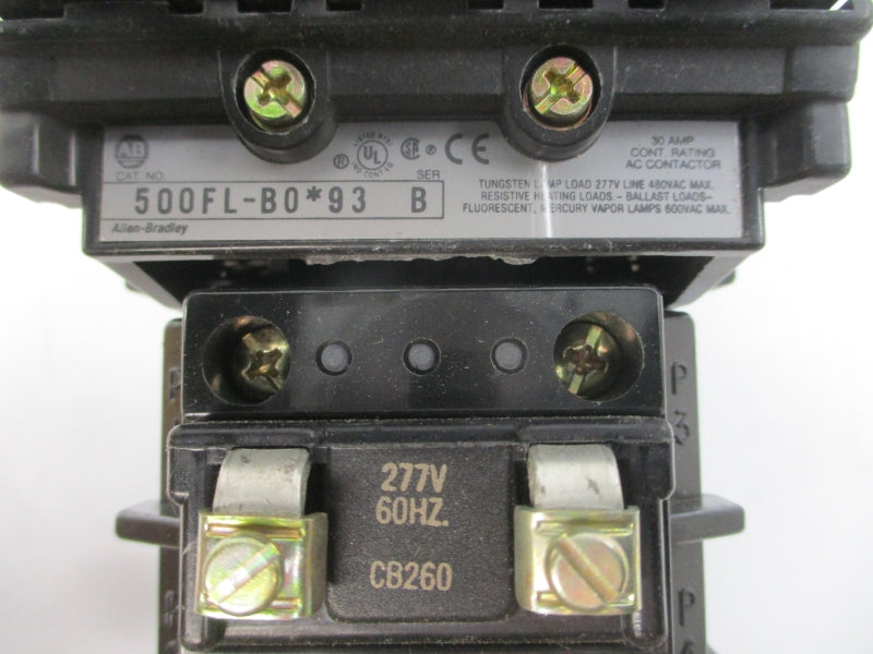 ALLEN BRADLEY 500FL-BOF93 SER. B 277V 30A (BR/WH) NSMP
