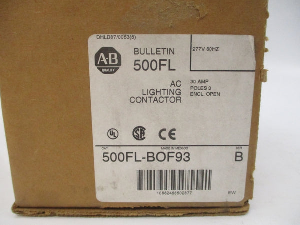 ALLEN BRADLEY 500FL-BOF93 SER. B 277V 30A (BR/WH) NSMP
