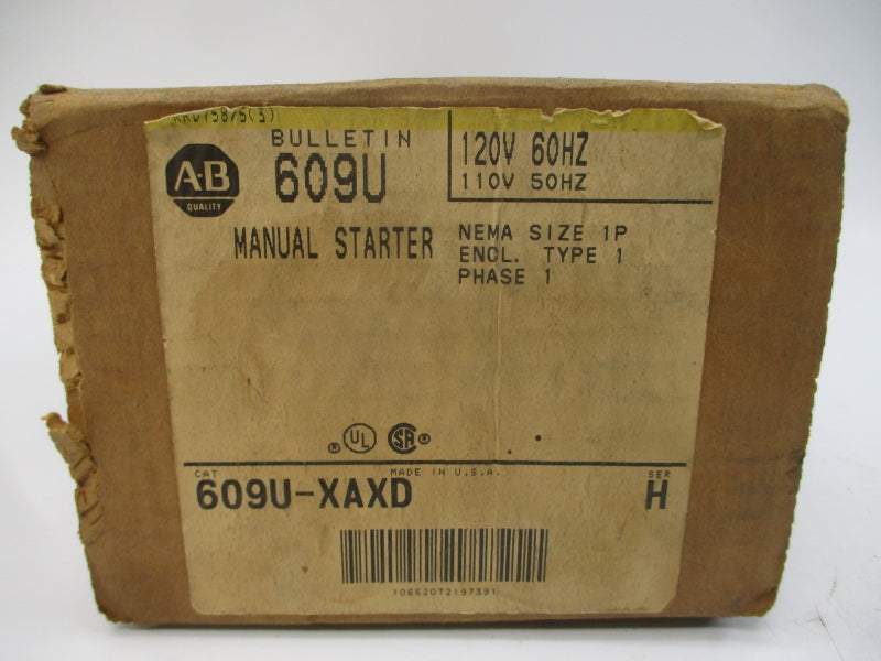 ALLEN BRADLEY 609U-XAXD SER. H 110/115-120V (BR/YL) NSMP