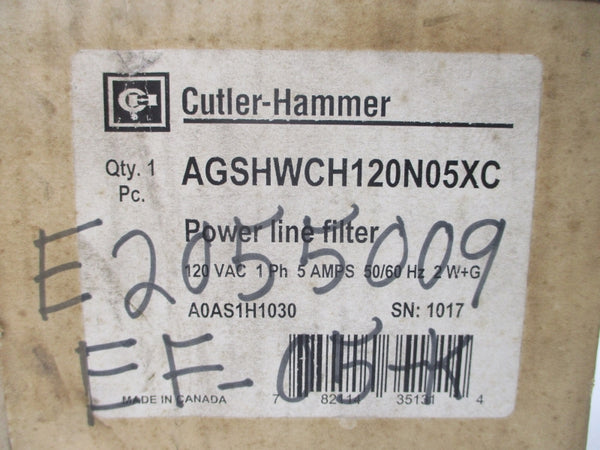 CUTLER HAMMER AGSHWCH120N05XC 120VAC 5A NSMP