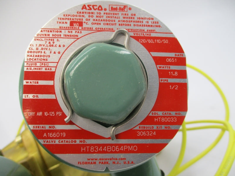 ASCO HT8344B064PMO 110/120V 10-125PSI 1/2" NSMP