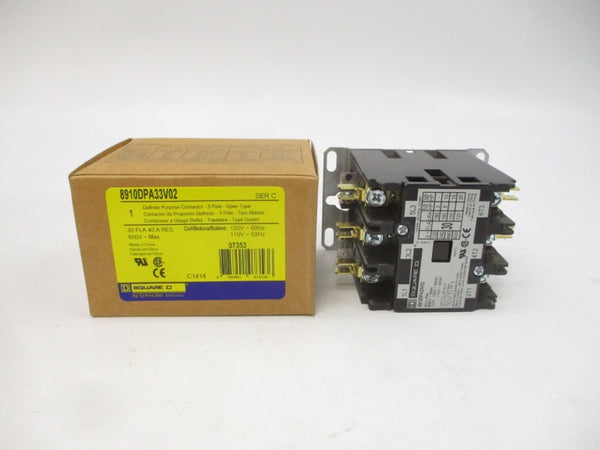 SQUARE D 8910DPA33V02 SER. C 110/120V 30A (PKG OF 8) NSMP