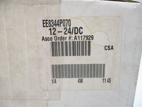 ASCO EE8344P070 12-24VDC 1/4" NSFS