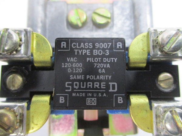 SQUARE D 9050B0-2D SER. E 110/120VAC 15A NSMP