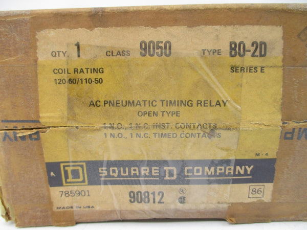 SQUARE D 9050B0-2D SER. E 110/120VAC 15A NSMP