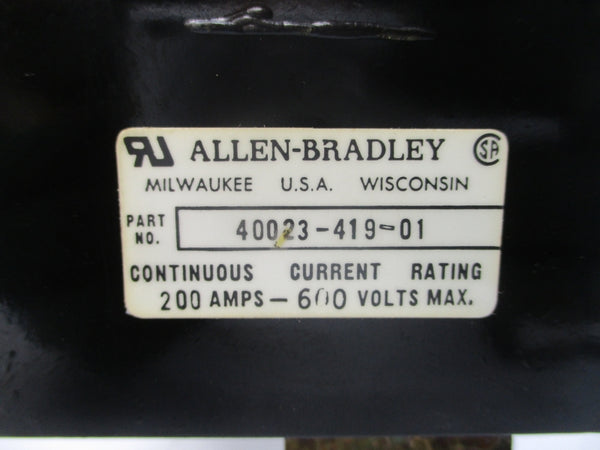 ALLEN BRADLEY 40023-419-01 600V 200A NSNP