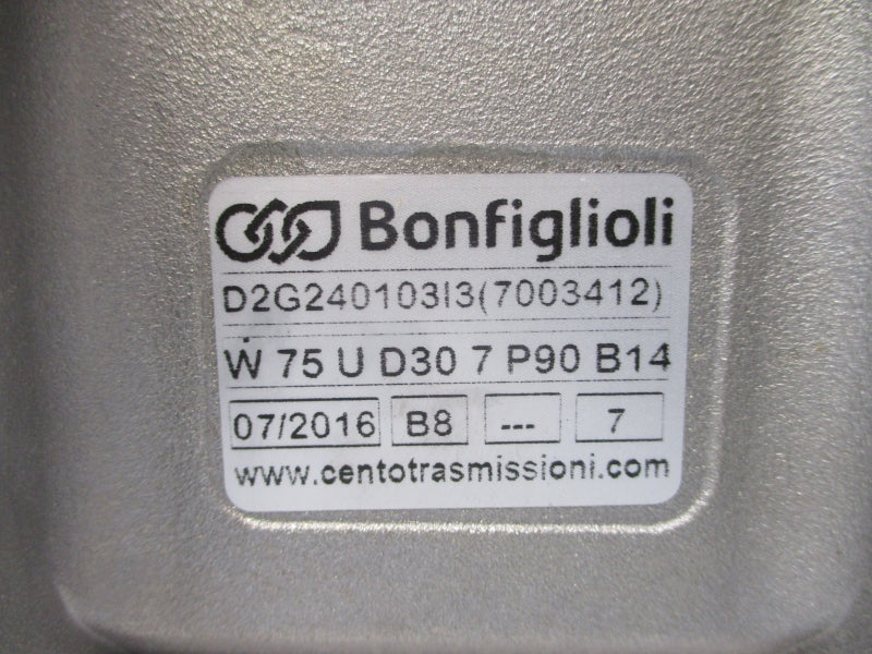 BONFIGLIOLI W75UD307P90B14 NSNP