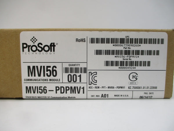 PROSOFT TECHNOLOGY MVI56-PDPMV1 REV. A01 NSFS
