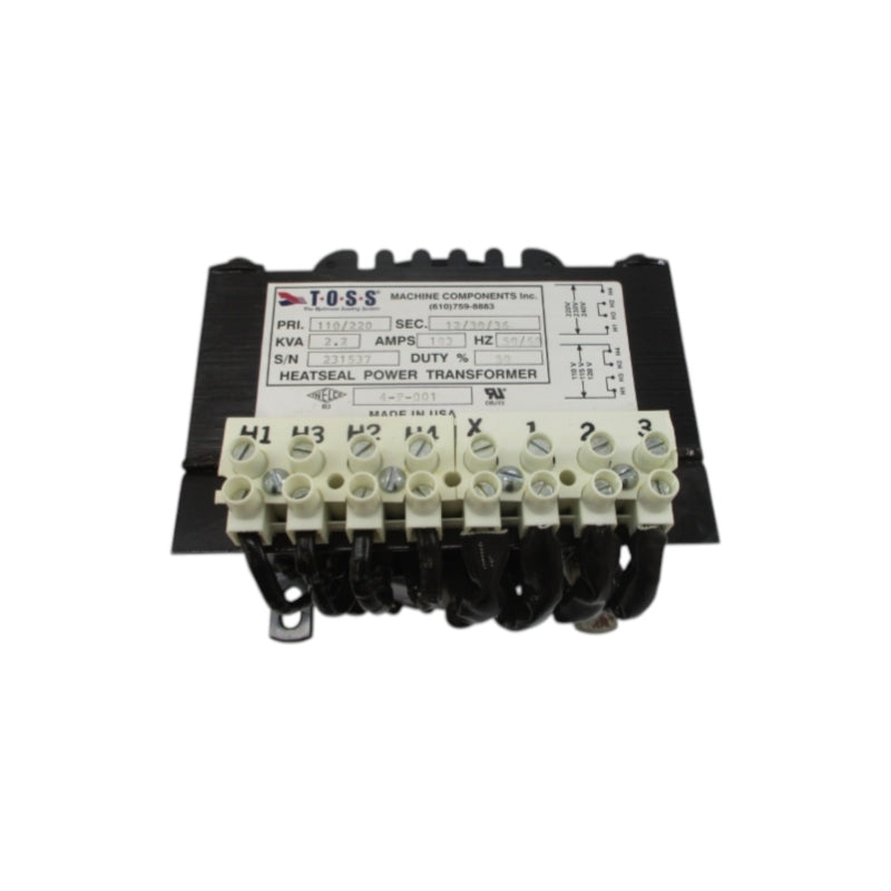 TOSS MACHINE COMPONENTS 4-P-001 110/220V 183A NSNP