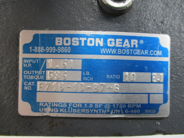 BOSTON GEAR F718-10-B7-G UNMP