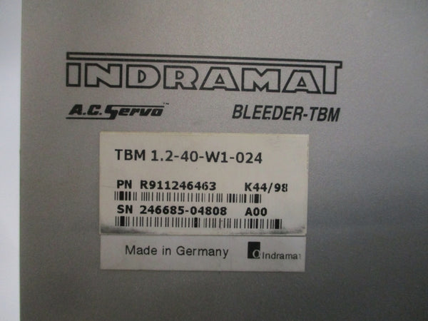 INDRAMAT TBM1.2-40-W1-024 R911246463 24VDC UNMP