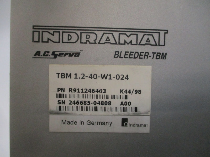 INDRAMAT TBM1.2-40-W1-024 R911246463 24VDC UNMP