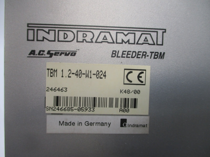 INDRAMAT TBM1.2-40-W1-024 246463 24VDC UNMP