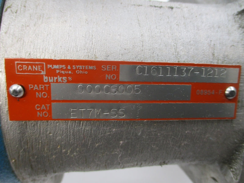 CRANE BURKS 000CS005 ET7M-SS NSNP