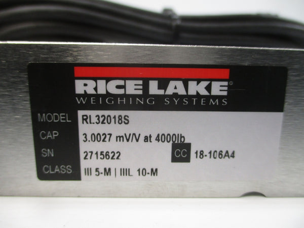 RICE LAKE WEIGHING SYSTEMS 189167 RL.32018S NSMP
