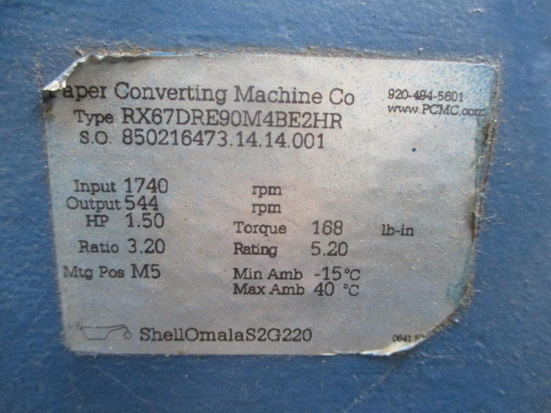 SEW-EURODRIVE RX67DRE90M4BE2HR 230/460V 4.50/2.25A NSNP