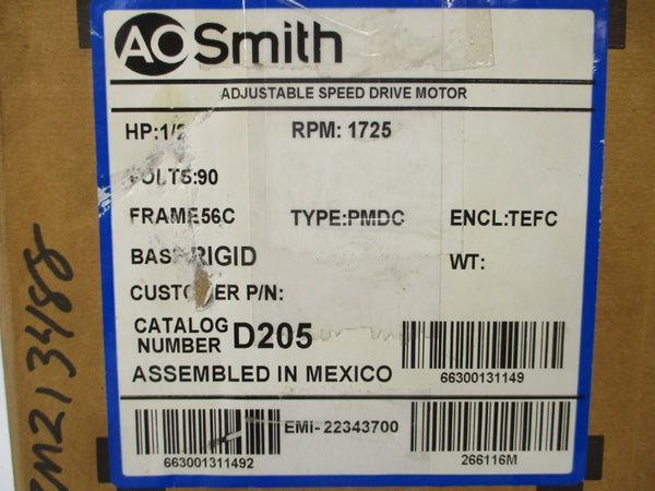 AO SMITH 22343700 D205 90VDC 5.4A NSMP