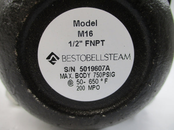 BESTOBELLSTEAM M0016210 M16 750PSI 1/2" NSMP