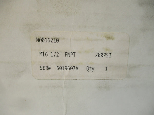 BESTOBELLSTEAM M0016210 M16 750PSI 1/2" NSMP