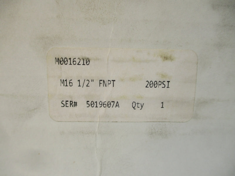 BESTOBELLSTEAM M0016210 M16 750PSI 1/2" NSMP