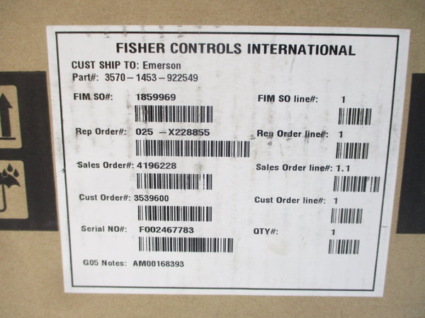 FISHER CONTROLS 3570-1453-922549 NSMP