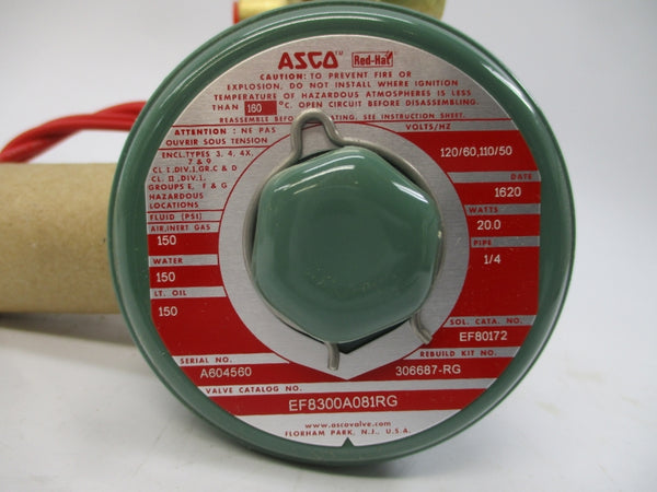 ASCO EF8300A081RG 110/120V 150PSI 1/4" NSMP