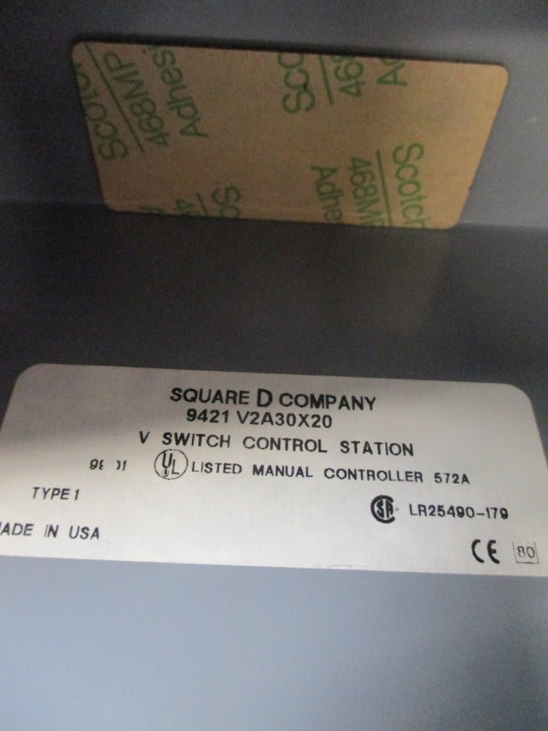 SQUARE D 9421V2A30X20 572A (AS PICTURED) NSNP