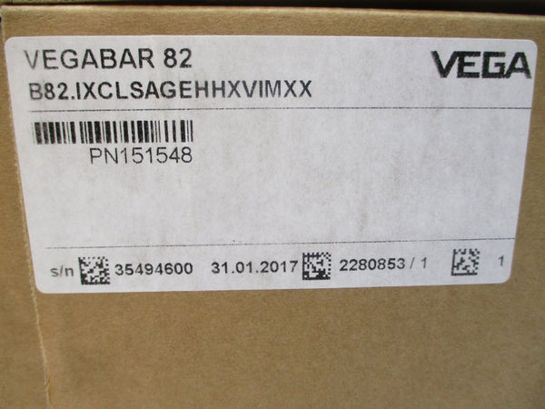 VEGA VEGABAR82 B82.IXCLSAGEHHXVIMXX 9.6-35VDC NSMP