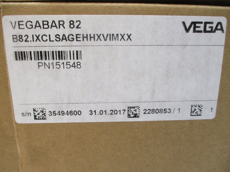 VEGA VEGABAR82 B82.IXCLSAGEHHXVIMXX 9.6-35VDC NSMP