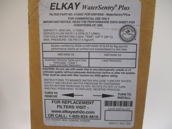 FILTER 51300C 105PSI REV. SIG NSMP