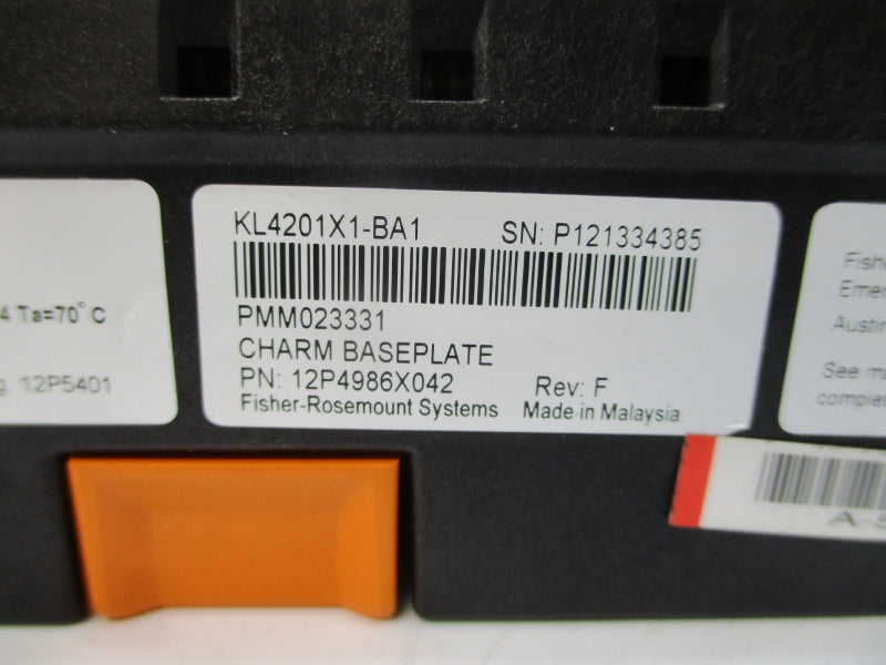 FISHER-ROSEMOUNT SYSTEMS KL4201X1-BA1 12P4986X042 REV. F NSMP