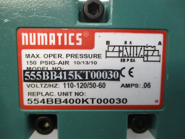 NUMATICS 555BB415KT00030 110-120V .06A 150PSI NSNP